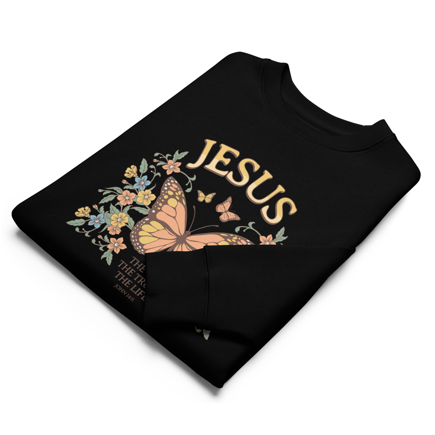 ''Jesus is the way'' women sweatshirt