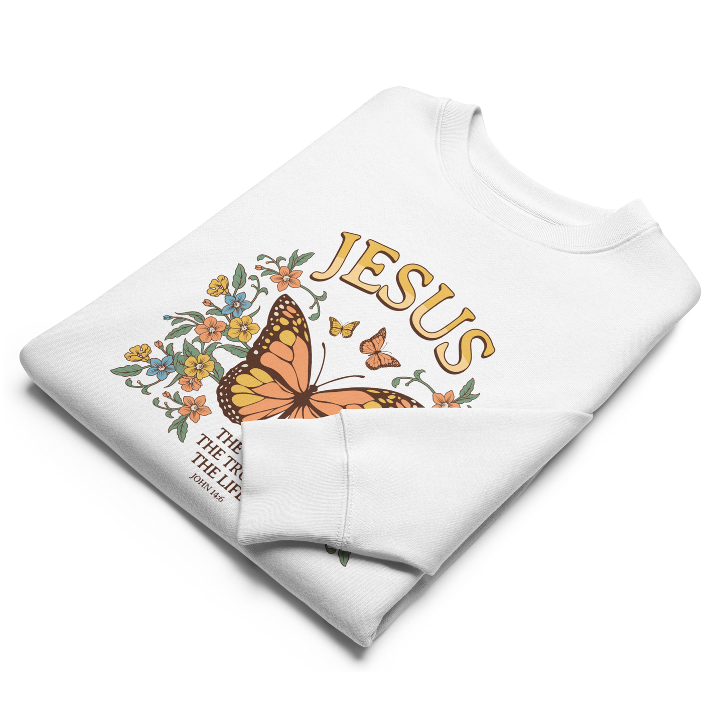 ''Jesus is the way'' women sweatshirt